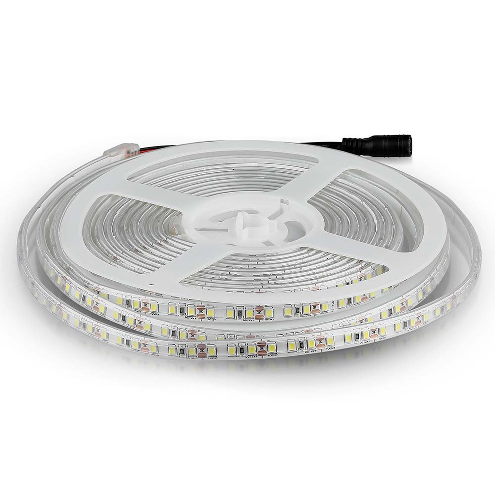 Kültéri LED szalag, 8 w, 4000K, természetes fehér, 800 lm/m, 12V, 120°, CRI>80, IP65, V-TAC, 212044