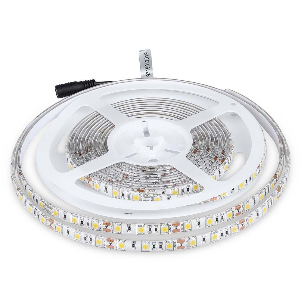 Kültéri LED szalag, 11 w, 3000K, meleg fehér, 900 lm/m, 12V, 120°, CRI>80, IP65, V-TAC, 212149