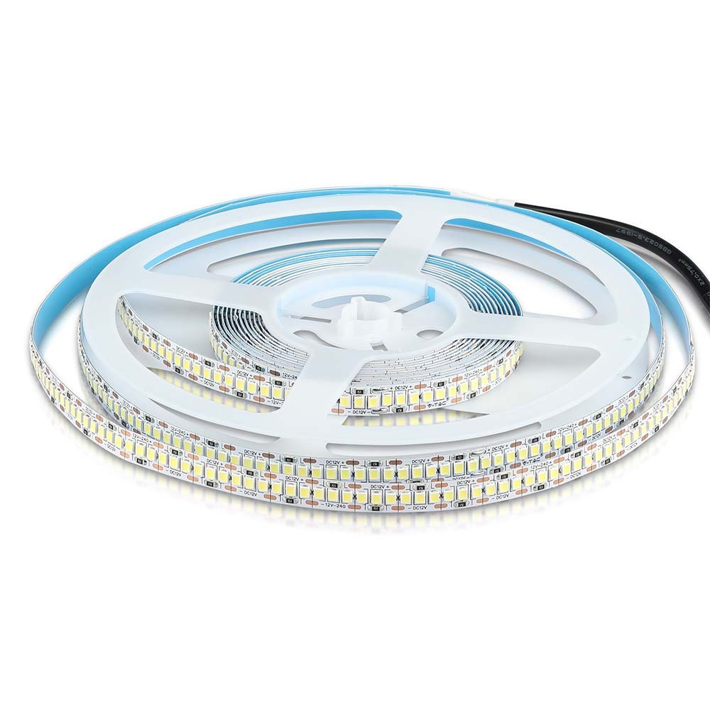 Beltéri LED szalag, 20 w, 6500K, hideg fehér, 2000 lm/m, 12V, 120°, CRI>80, V-TAC, 212166