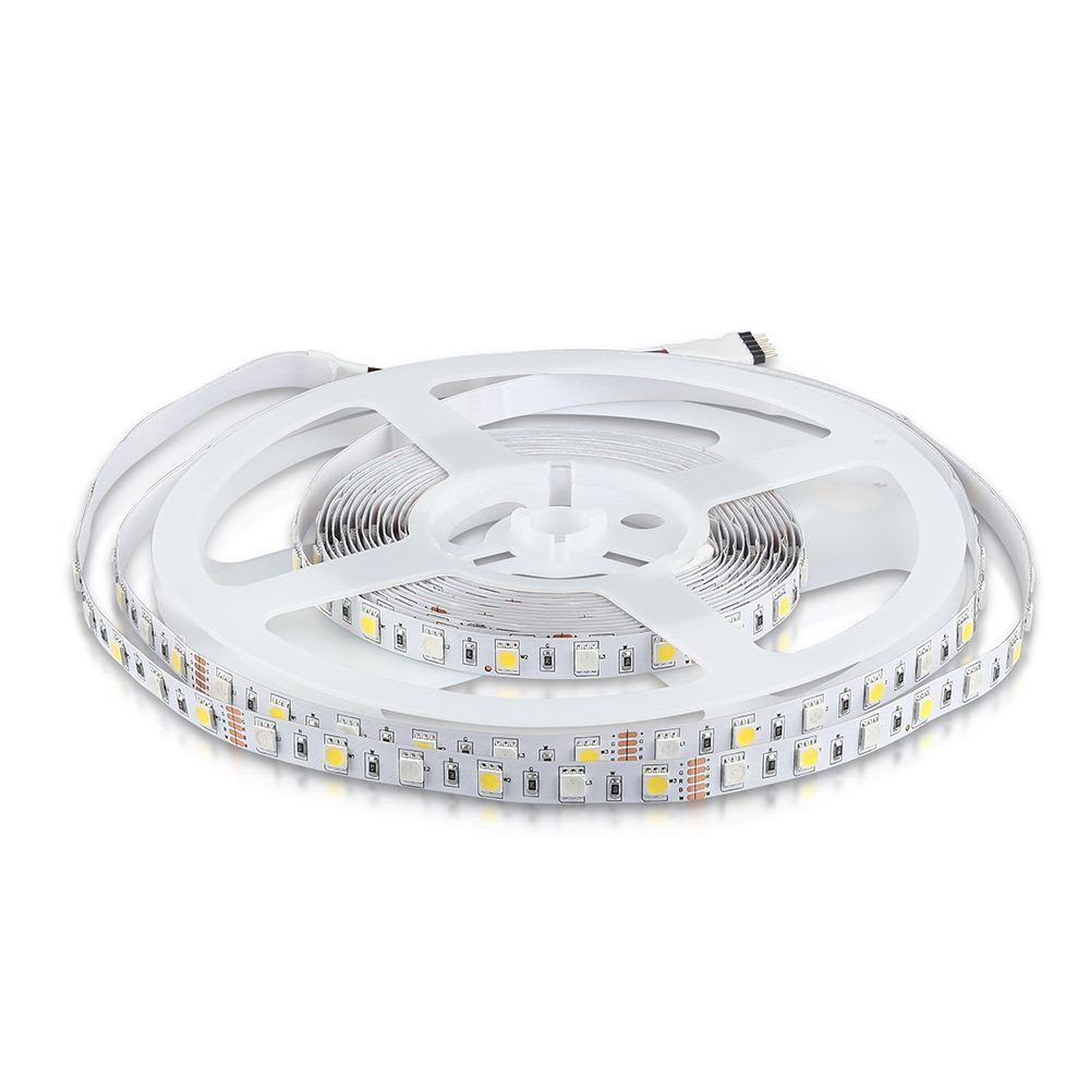 Beltéri LED szalag, 8 w, 4000K, természetes fehér, 357 lm/m, 12V, 120°, CRI>80, V-TAC, 212552