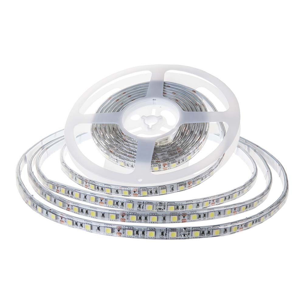 Kültéri LED szalag , 8w, 3000K, meleg fehér, 750 lm/m, 24V, 120°, CRI>80, IP65, V-TAC, 212625