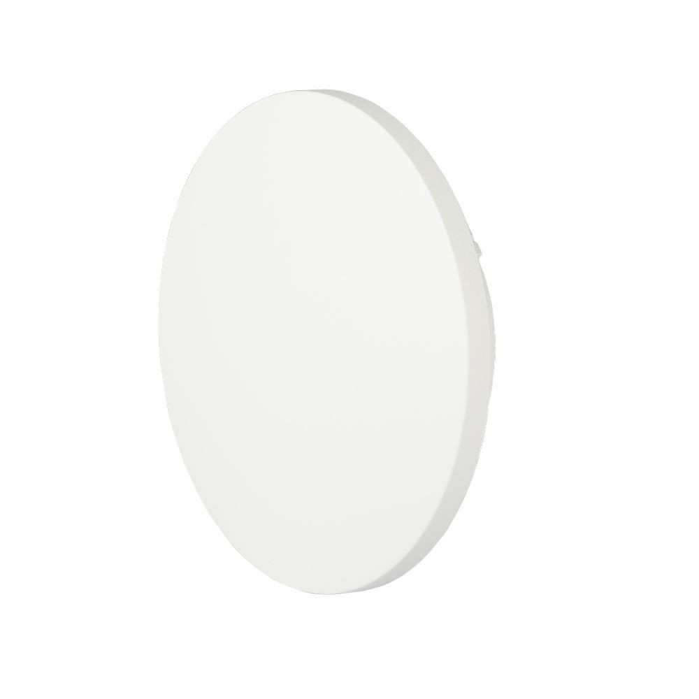 Kültéri LED fali lámpa kerek Bridgelux, 5w, 3000K, meleg fehér, 710lm, 360°, fehér, CRI>80, IP65, V-TAC, 217524