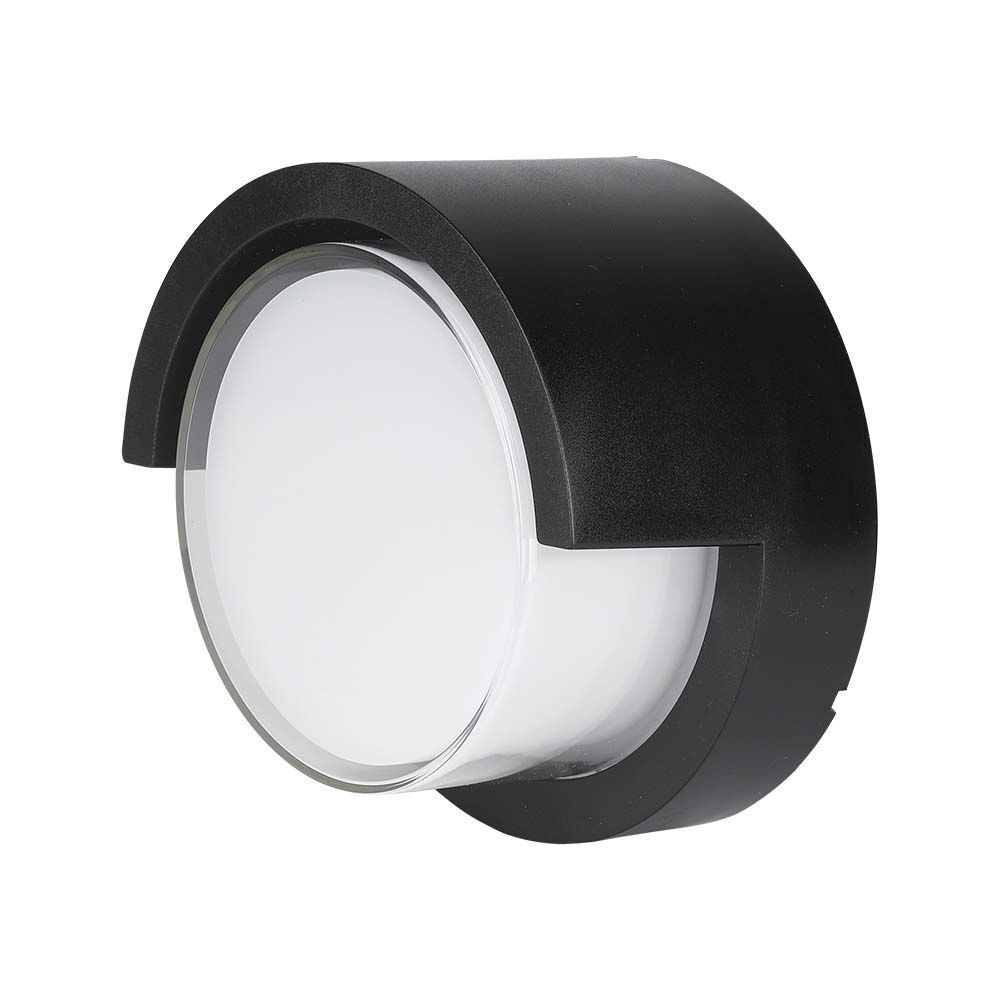 Kültéri LED fali lámpa, 12w, 3000K, meleg fehér, 1155lm, 120°, fekete, CRI>80, IP65, V-TAC, 218537