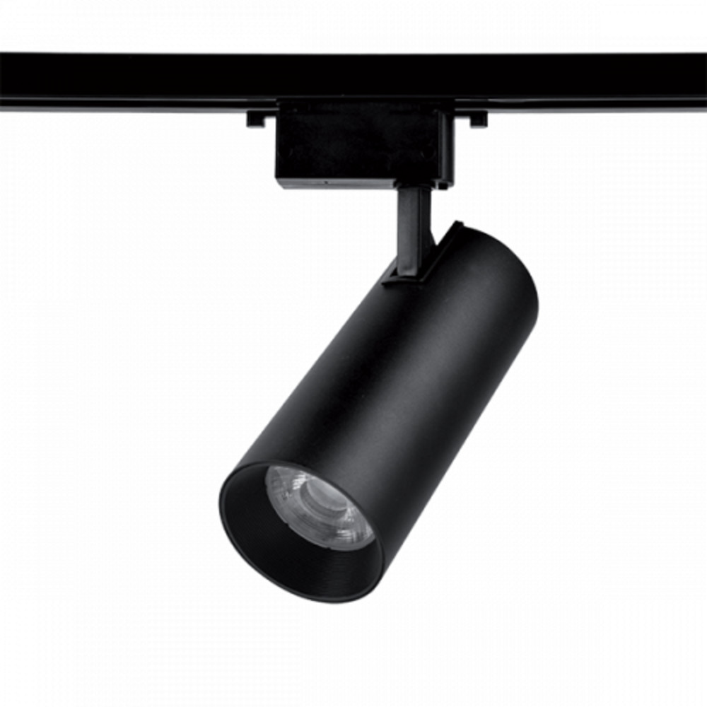 Sínes LED lámpa , track light , 1 fázisú , 2 pólusú , 23 Watt , meleg fehér , fekete , Elmark , TL2025