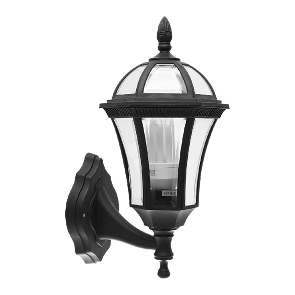 STEVEN LANTERN UPWARD 1XE27 BLACK IP44
