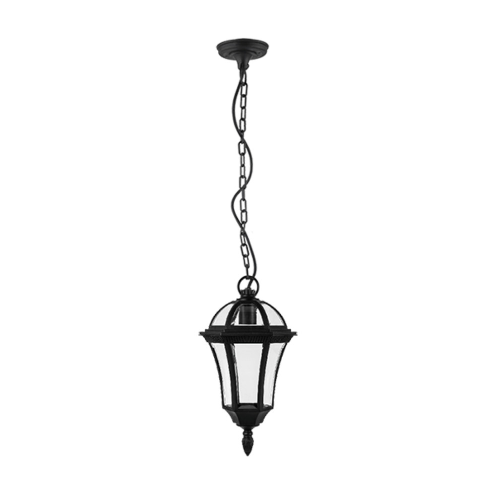 STEVEN LANTERN HANGING 1XE27 BLACK IP44