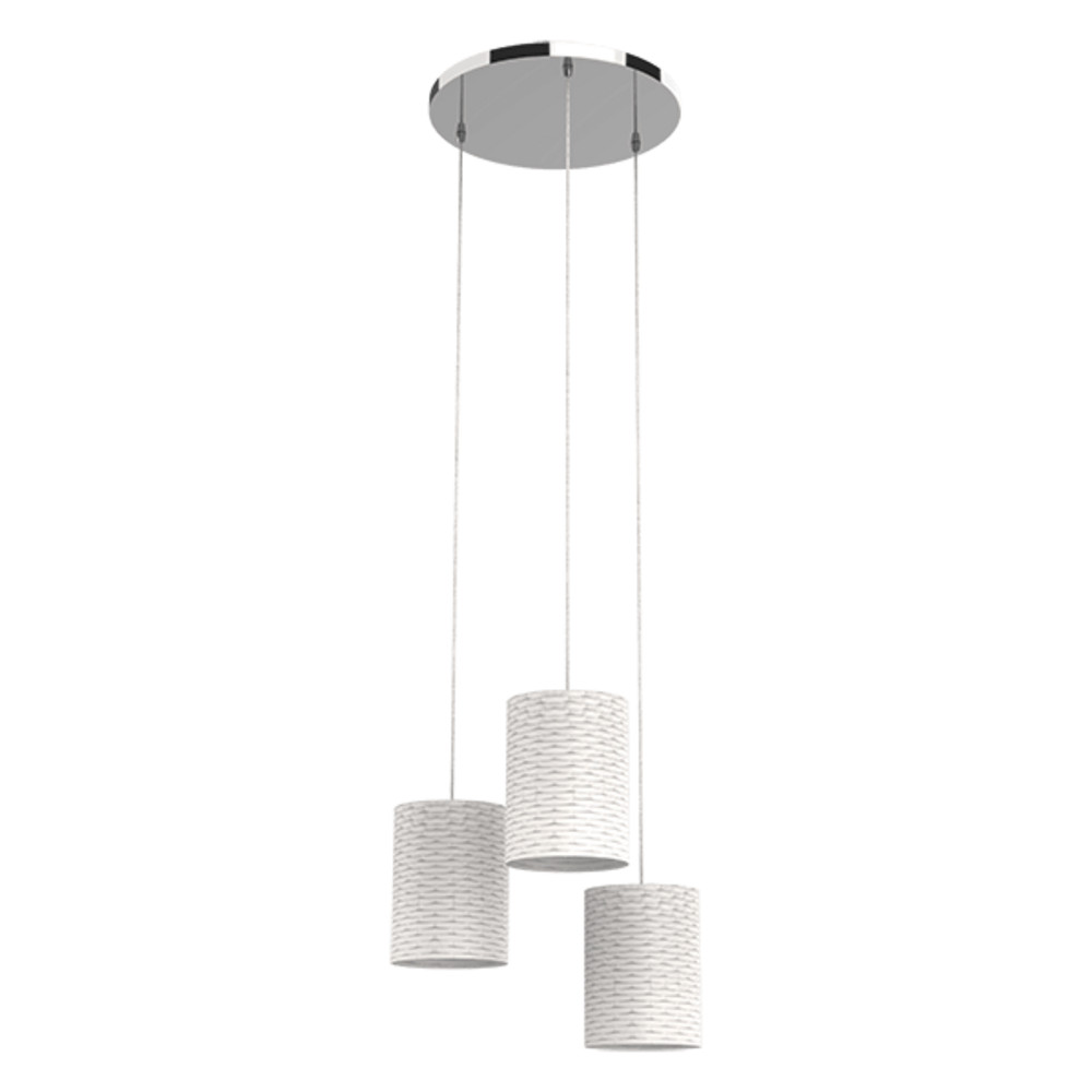 INES FÜGGESZTÉK 3XE14 FEHÉR/KRÓM