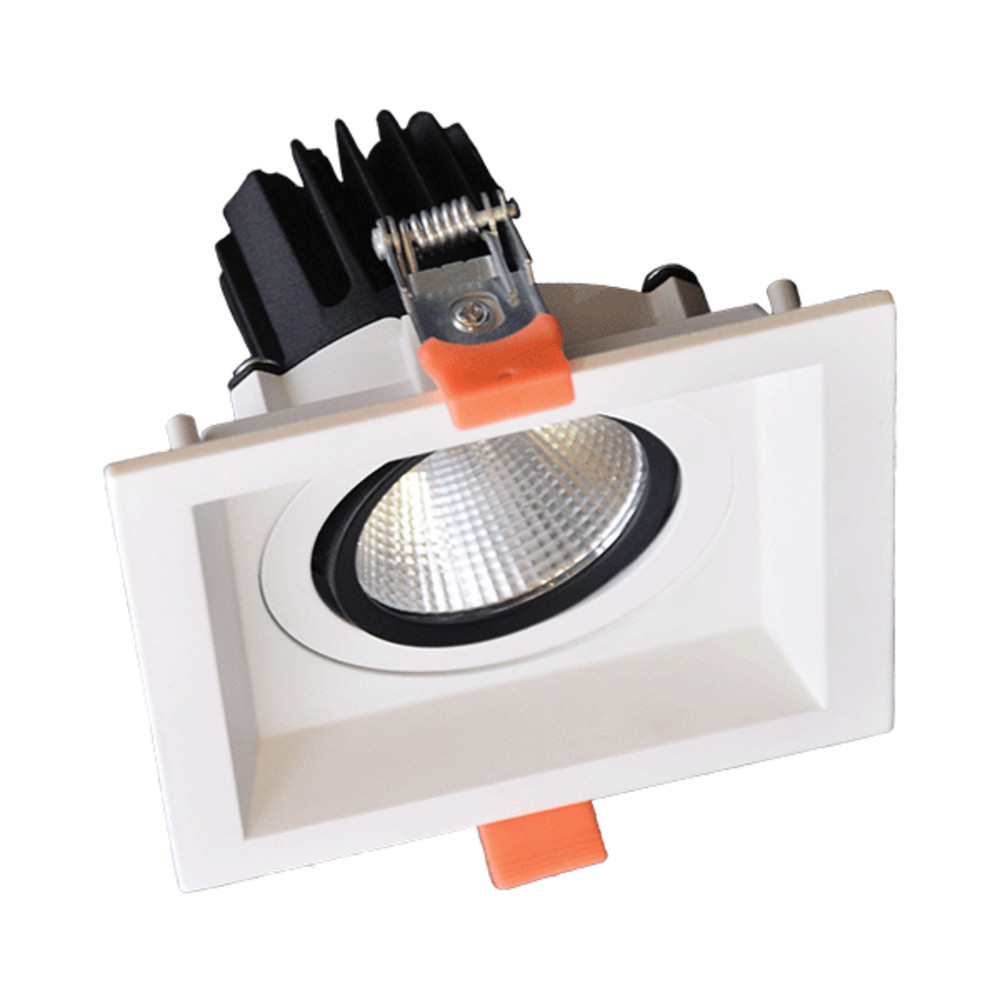 SQUARE LED MOVABLE SPOT LIGHT 15W 230V 4000K WHITE