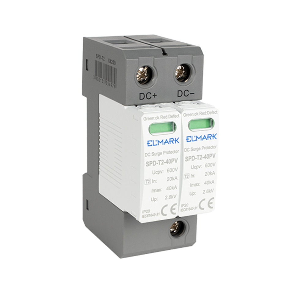 T2 2P SPD DC 600V 40kA