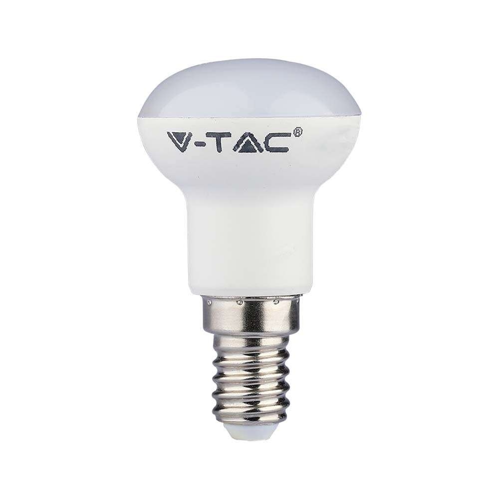 LED izzó Reflektor PRO, 2,9w, 6500K, hideg fehér, 250lm, E14, 120°, fehér, CRI>80, V-TAC, 21212