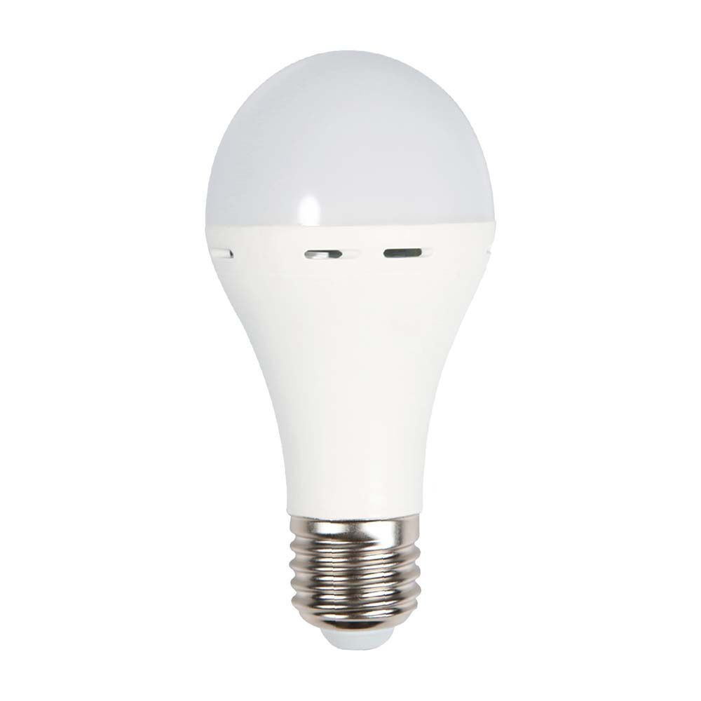 LED izzó SMART E27 Vészhelyzet, 9w, 4000K, természetes fehér, 720lm, 200°, fehér, CRI>80, V-TAC, 7010