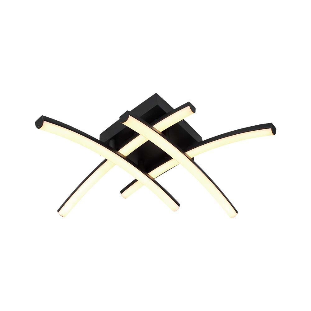 Design mennyezeti lámpa, 24w, 3000K, meleg fehér, 2500lm, 360°, fekete, CRI>80, V-TAC, 7003