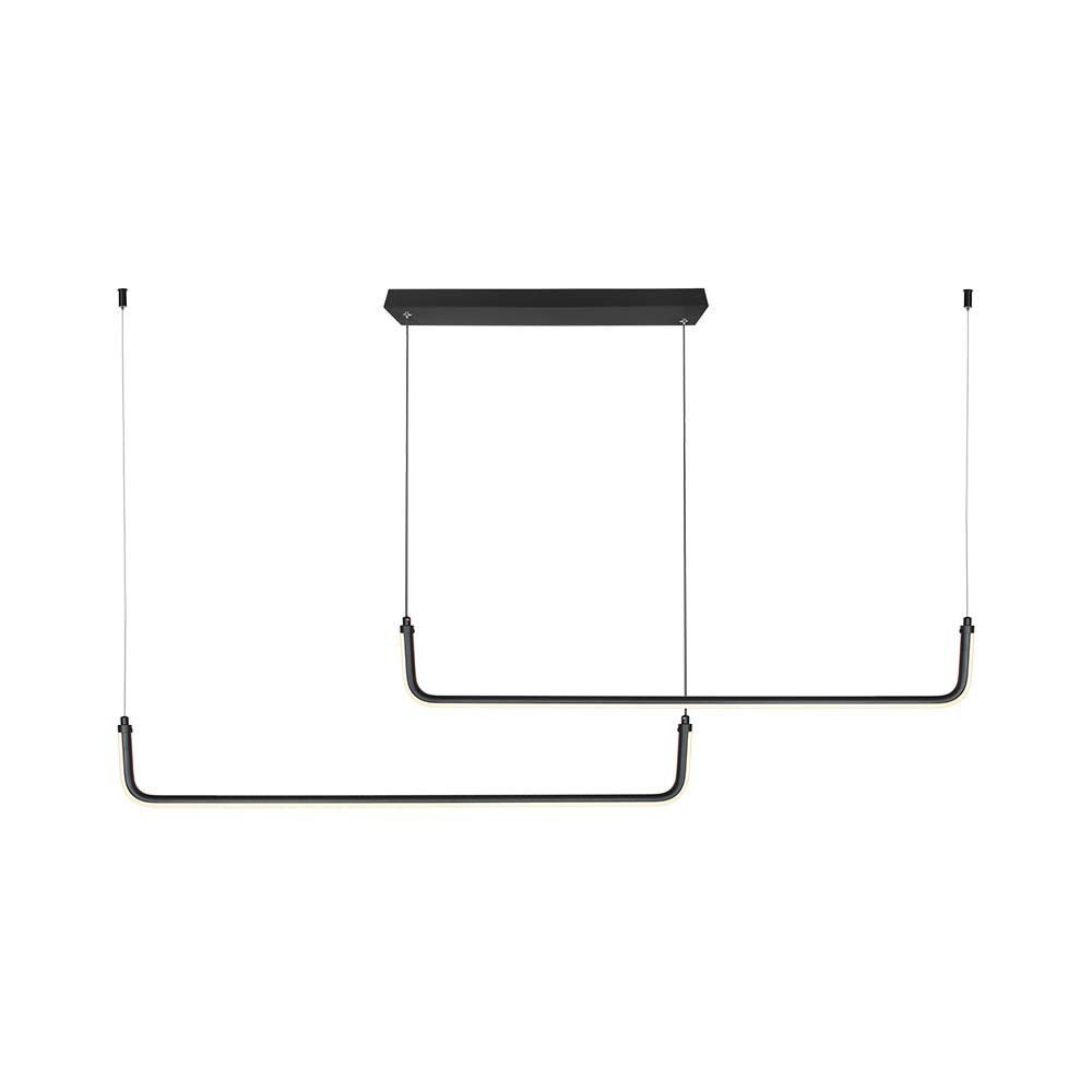 Designer függeszték, 24w, 4000K, természetes fehér, 2500lm, 360°, fekete, V-TAC, 6941