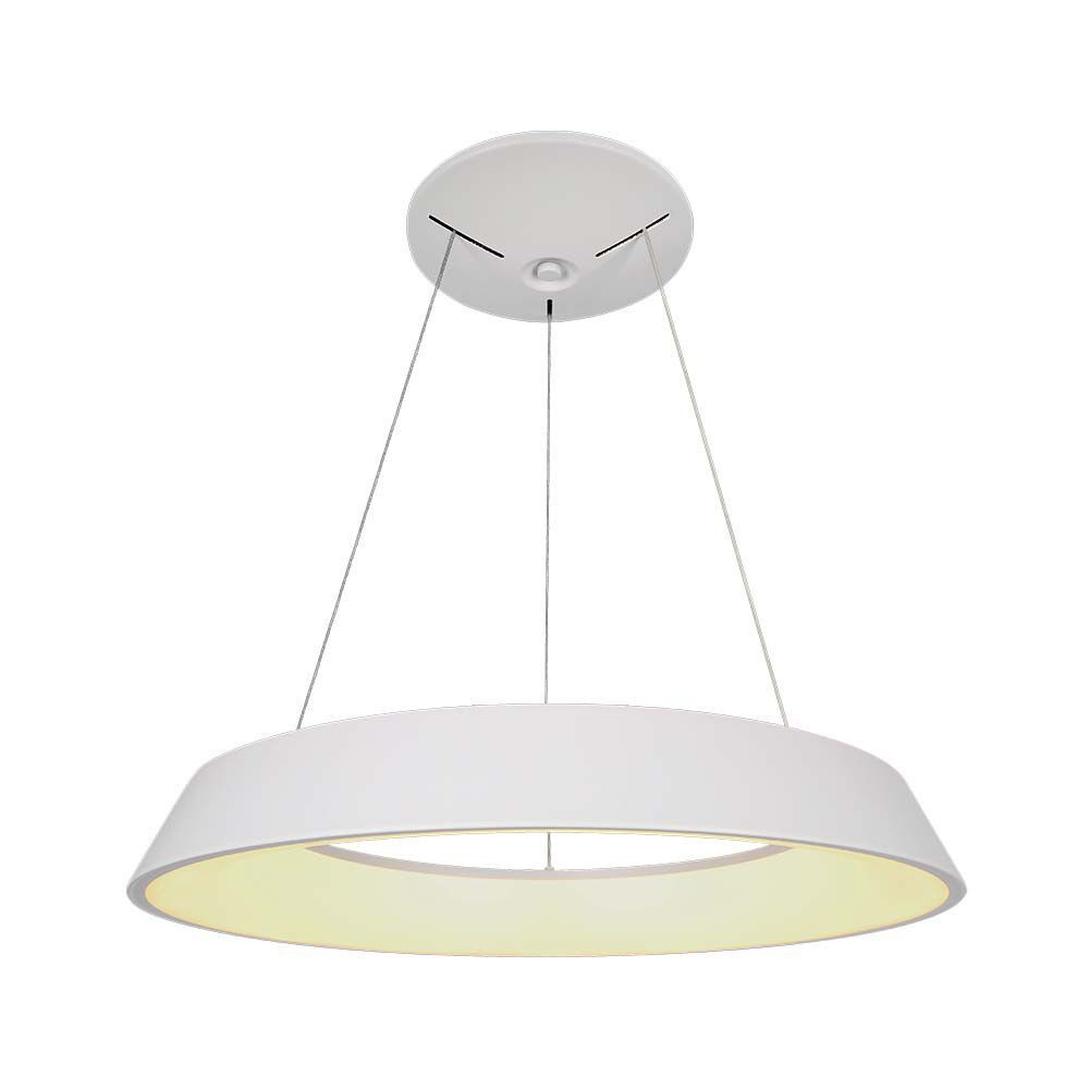 Kerek csillár, 48w, 3000K, meleg fehér, 5000lm, 360°, fehér, CRI>80, dimmelhető, V-TAC, 6903