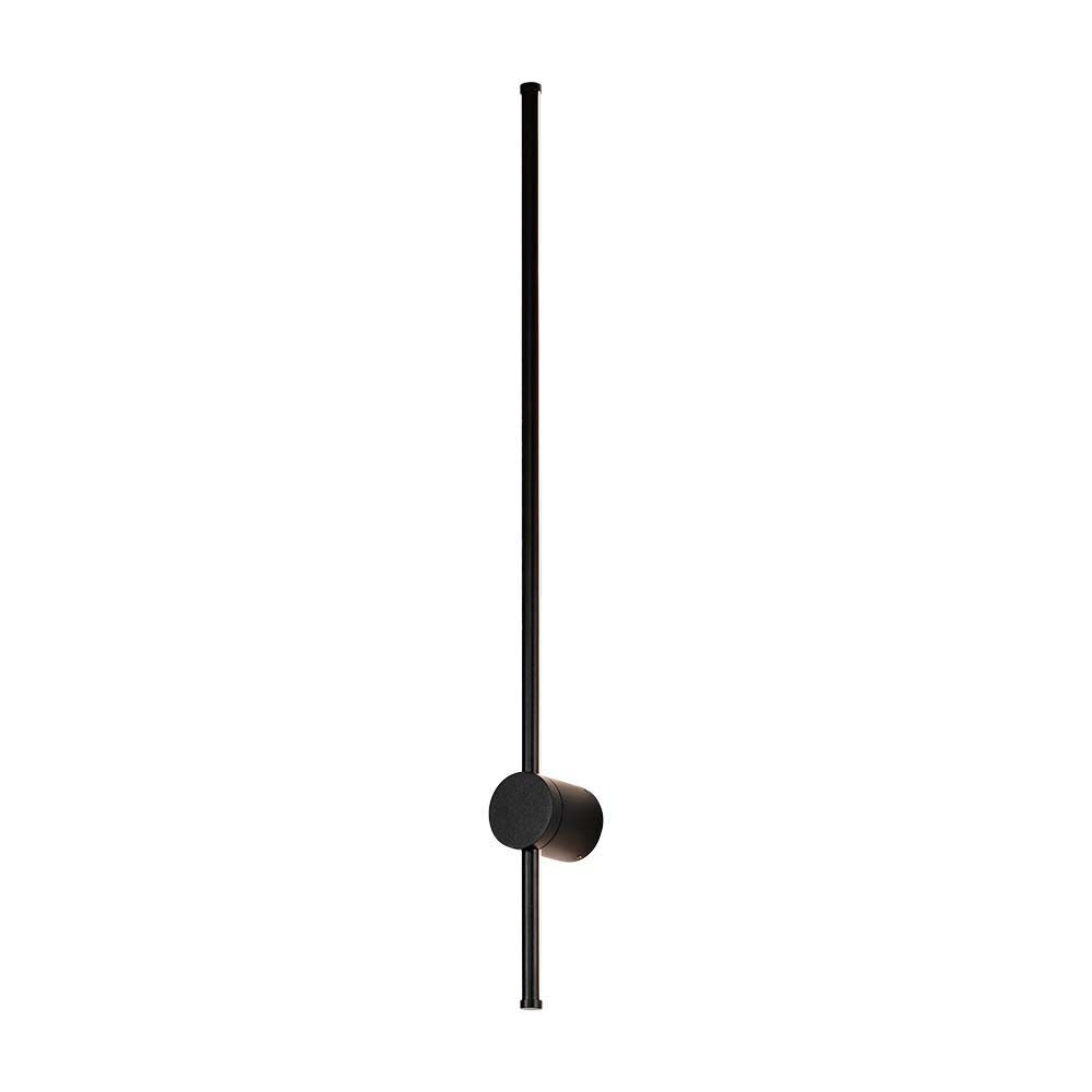Kültéri LED fali lámpa modern, 12w, 3000K, meleg fehér, 1400lm, 120°, fekete, CRI>90, IP65, V-TAC, 6834