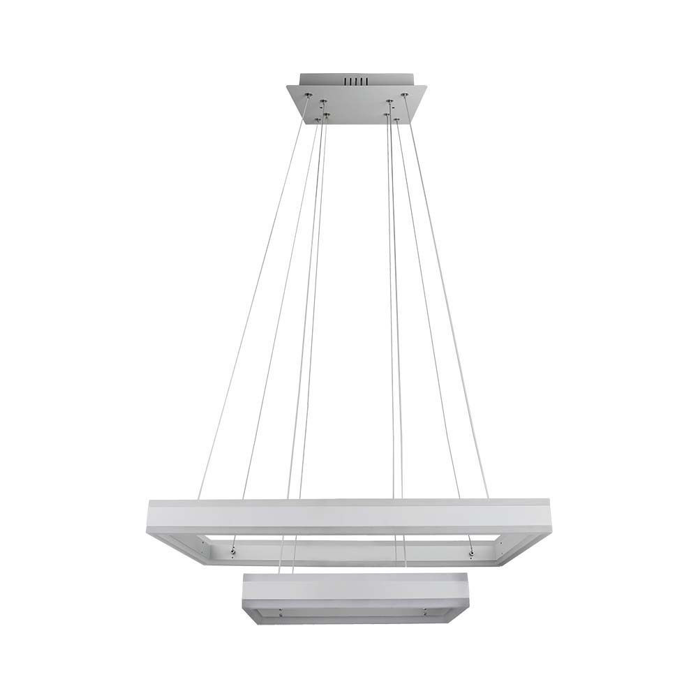 2 részes csillár, 113w, 3000K, meleg fehér, 6300lm, 360°, fehér, dimmelhető, V-TAC, 213986