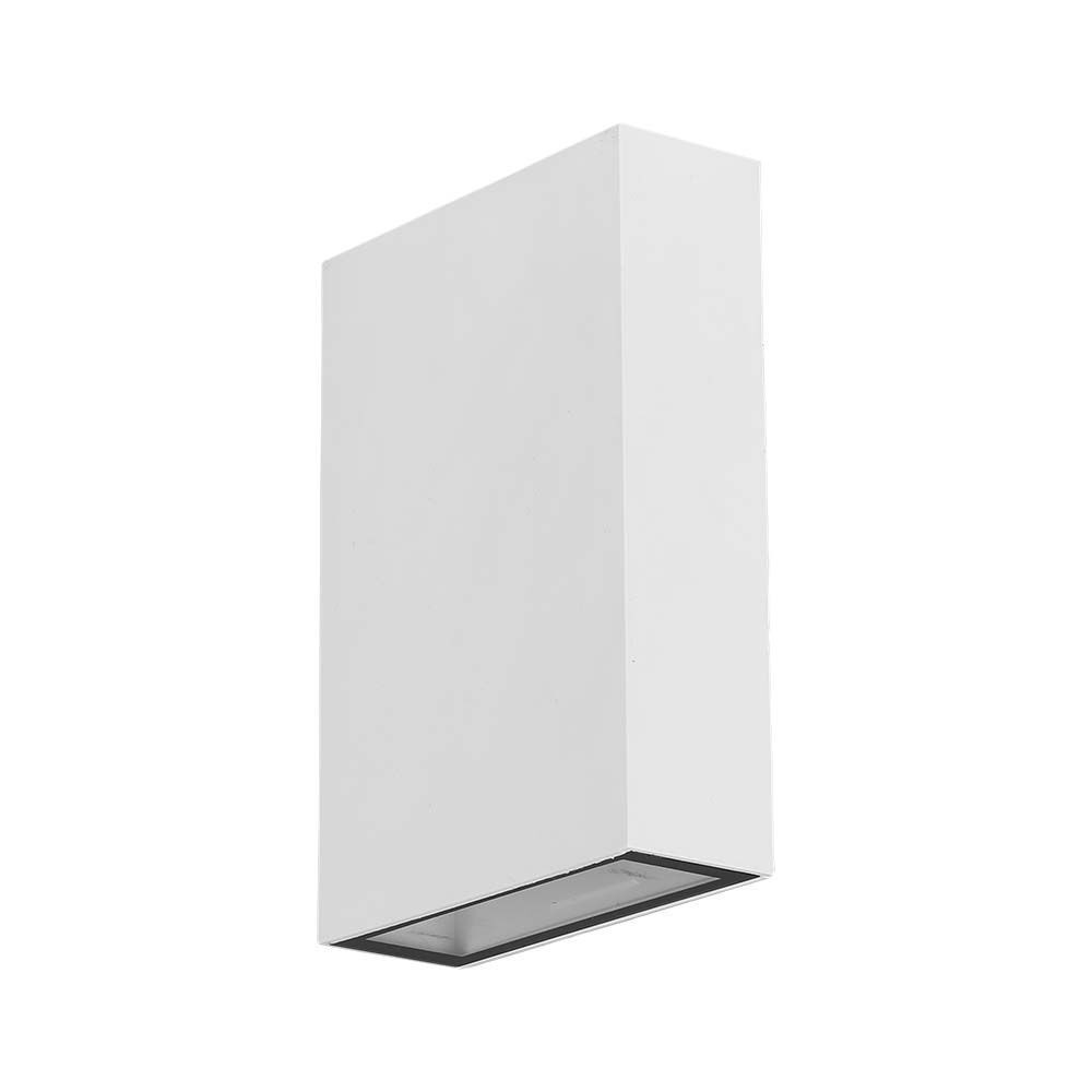 LED fali lámpa kétirányú téglalap CREE chip, 4w, 6400K, hideg fehér, 400lm, 60°, fehér, CRI>80, IP65, V-TAC, 218562