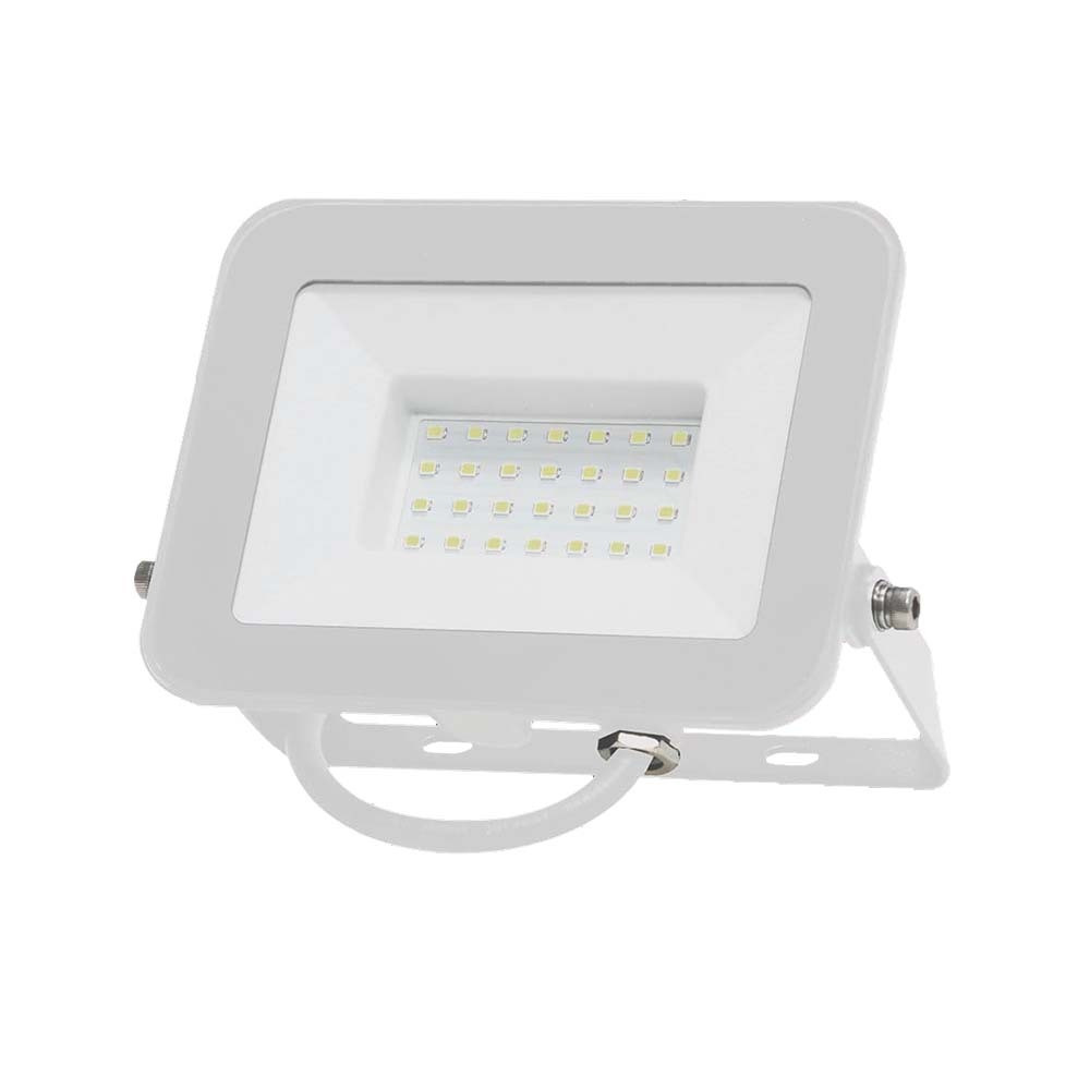 LED reflektor Slimline PRO, 30w, 6500K, hideg fehér, 2850lm, 115°, fehér, CRI>70, IP65, V-TAC, 10025