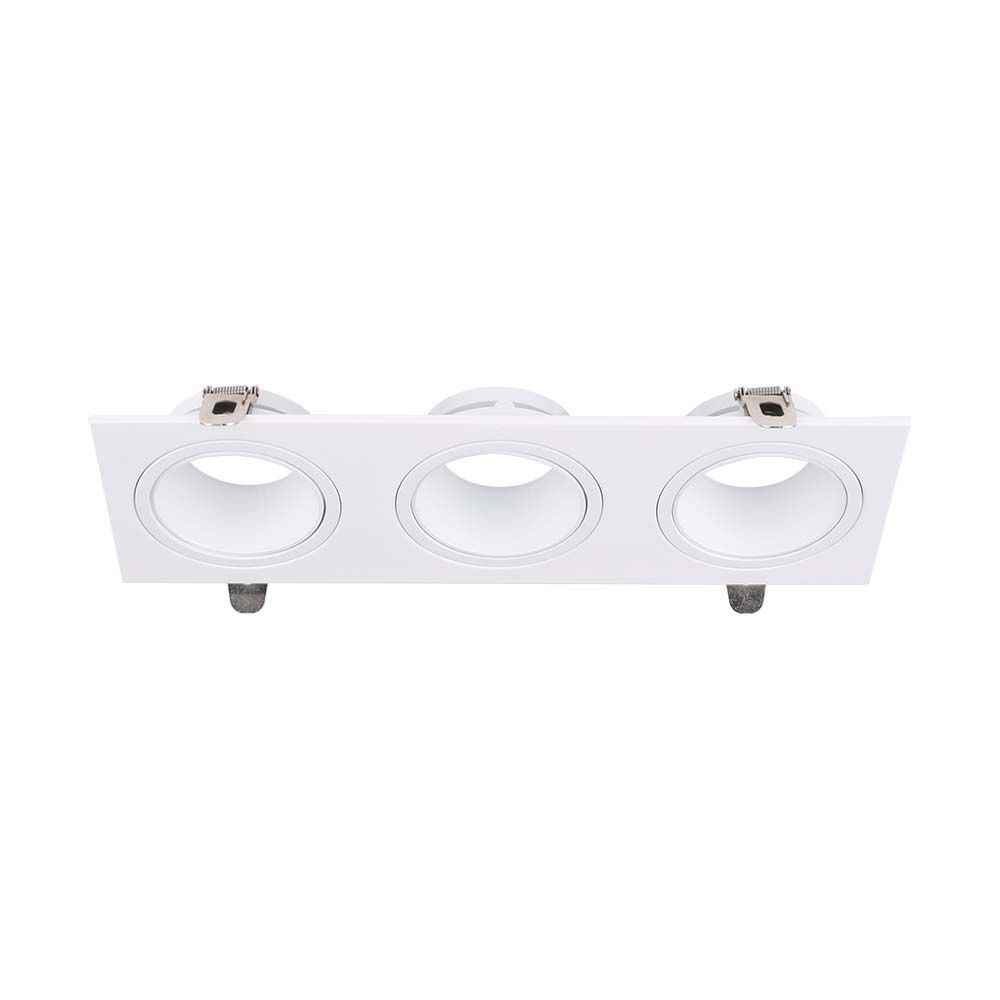 LED spotlámpa keret négyzet alakú, GU10, fehér, V-TAC, 10299