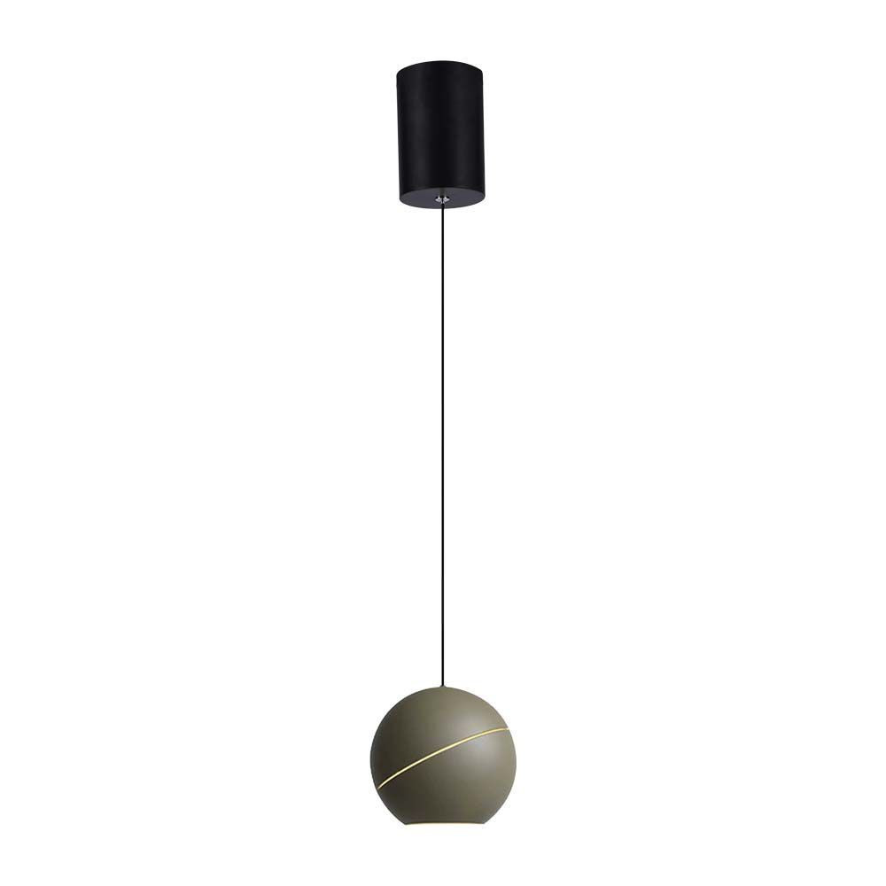 Designer függeszték, 8,5w, 3000K, meleg fehér, 850lm, 120°, pezsgőarany, CRI>80, V-TAC, 8000