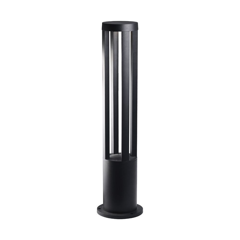 Kültéri 80 cm-es oszloplámpa, 10w, 3000K, meleg fehér, 1000lm, 110°, szürke, CRI>80, IP65, V-TAC, 218328