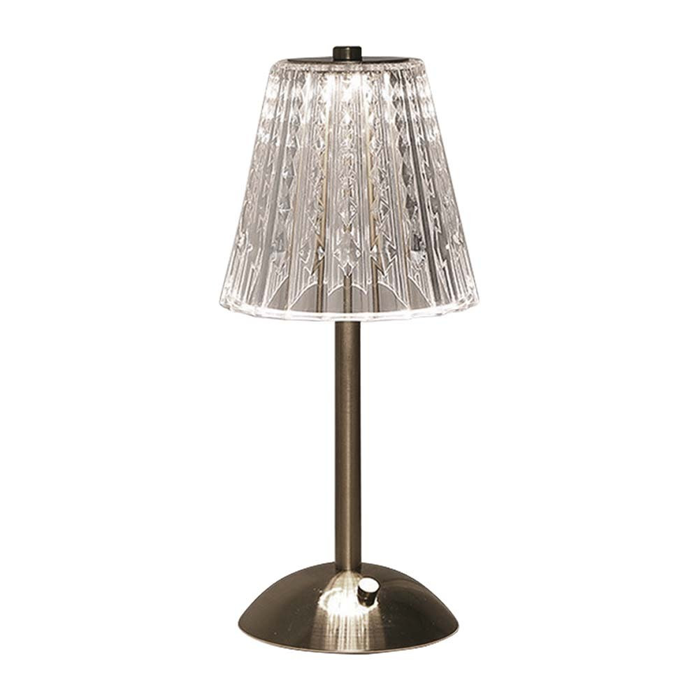 Újratölthető asztali lámpa, 2,4w, CCT, 210lm, 120°, homok nikkel, dimmelhető, V-TAC, 10327