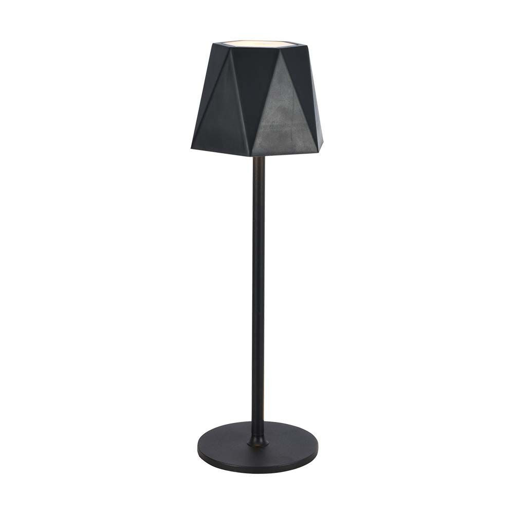 Újratölthető asztali lámpa, 1,5w, CCT, 150lm, 100°, fekete, dimmelhető, V-TAC, 10330