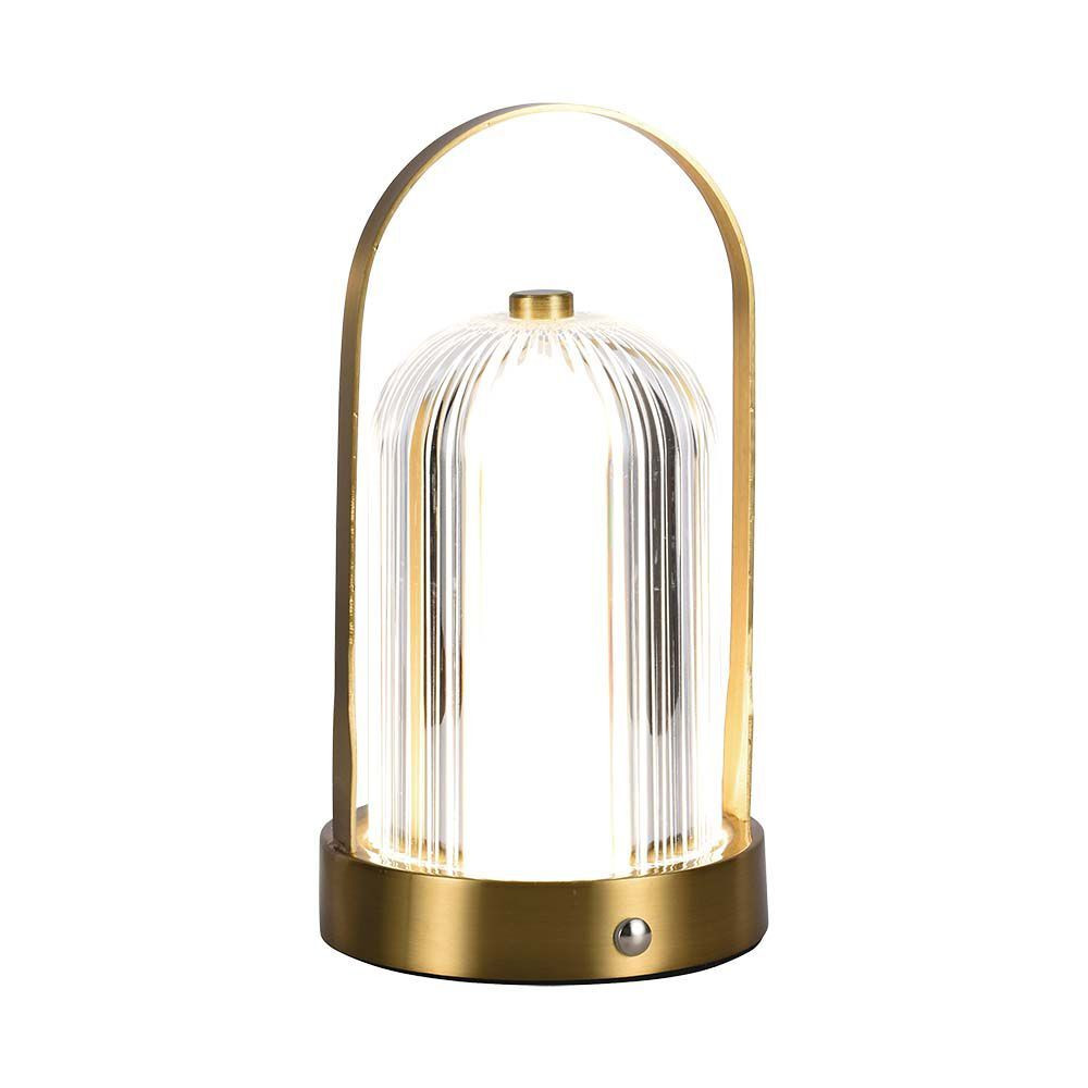 Újratölthető asztali design lámpa, 1w, CCT, 55lm, 180°, francia arany, dimmelhető, V-TAC, 7989
