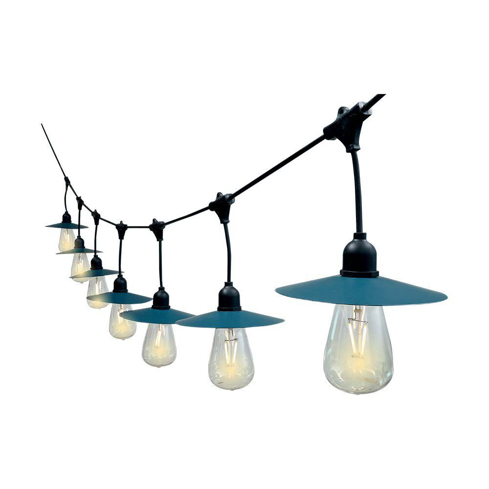 Szolár LED fényfüzér 15 db izzó, 3w, 3000K, meleg fehér, 50lm, 300°, IP44, V-TAC, 23034