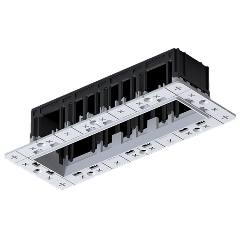 MODENA 4 MODULE RECESSED BOX WITHOUT FRAME