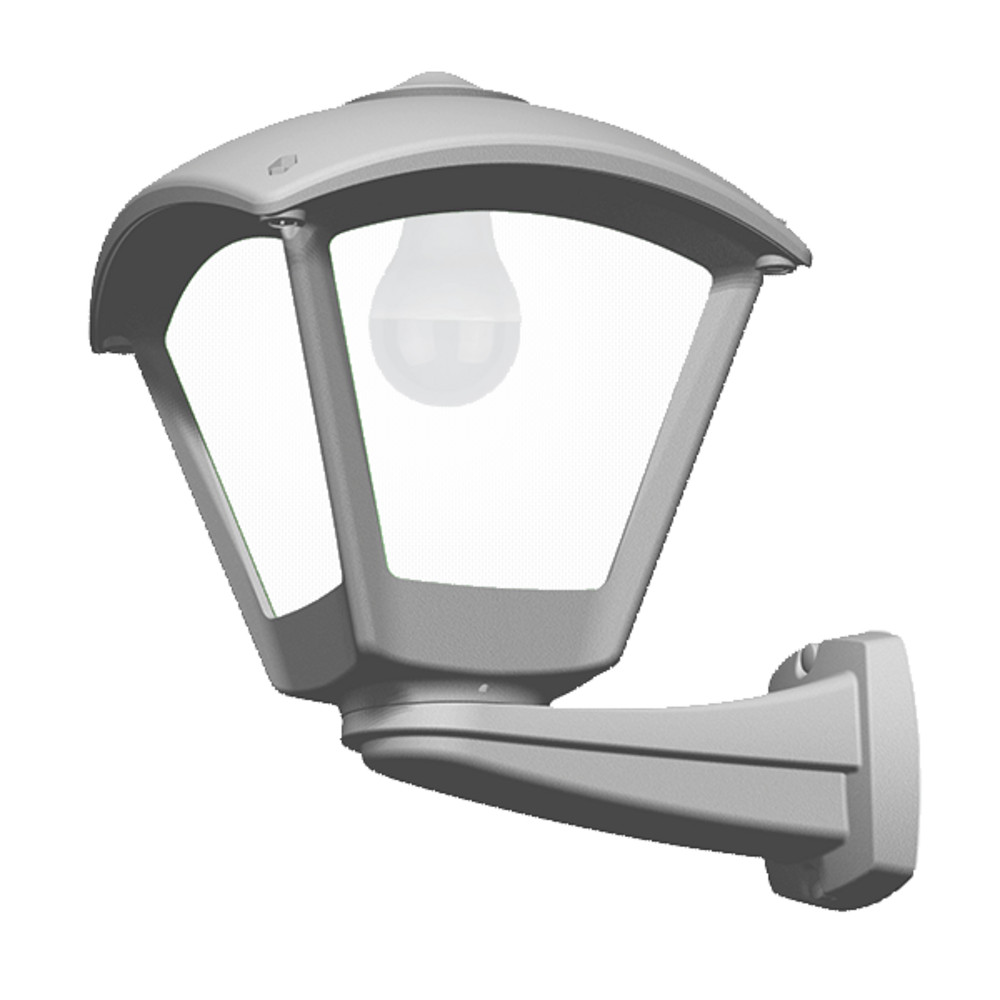 DARIO 250 GARDEN WALL LAMP 1XE27 IP55 GREY