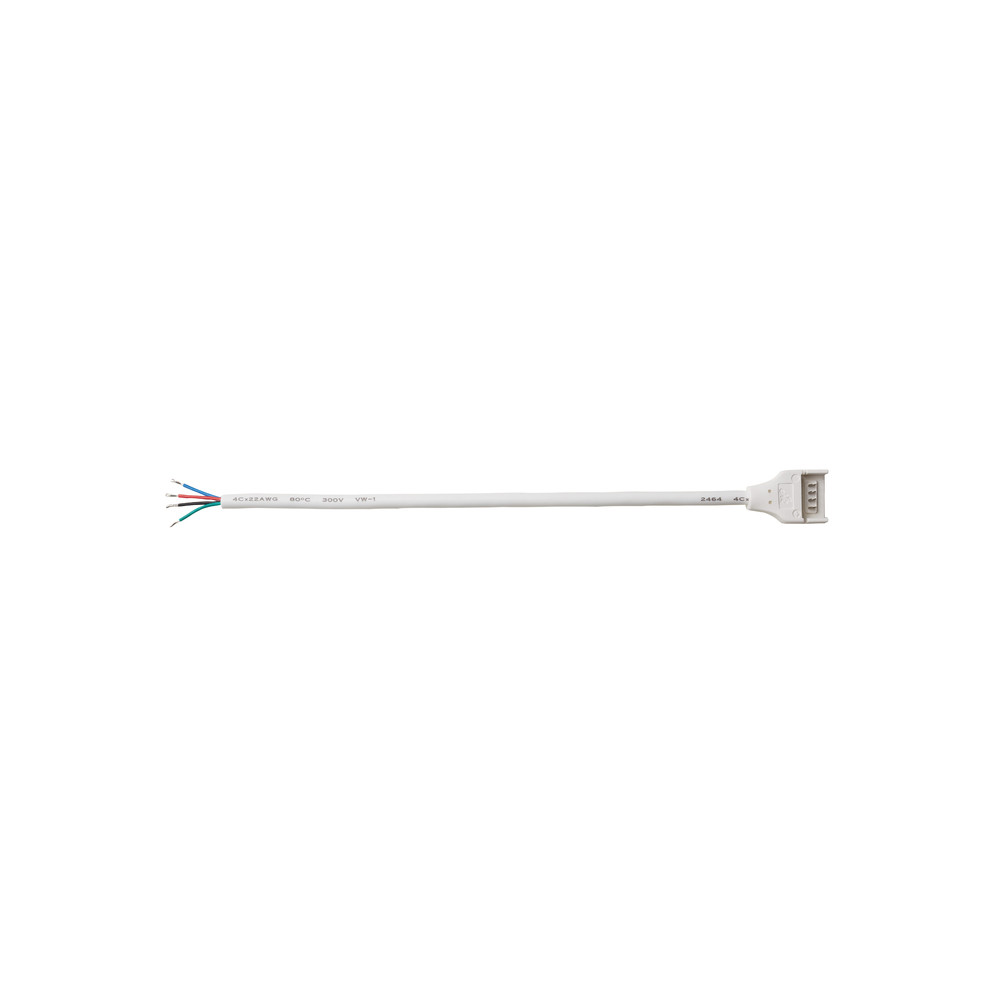 Vízálló csatlakozó 15 cm-es 4 vezetékes smd 10 mm-es nyák-ba 4 tűs (RGB), LED szalag SMD 10 mm-hez, Optonica, 6565