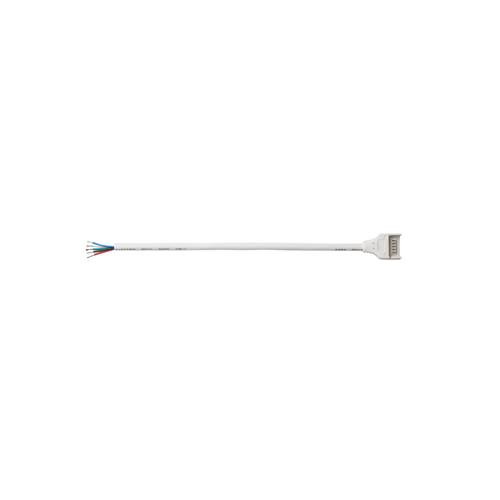 Vízálló csatlakozó 15 cm-es 5 vezetékes smd 10 mm-es nyák-ba 5 tűs (RGBW), LED szalag SMD 10 mm-hez, Optonica, 6566