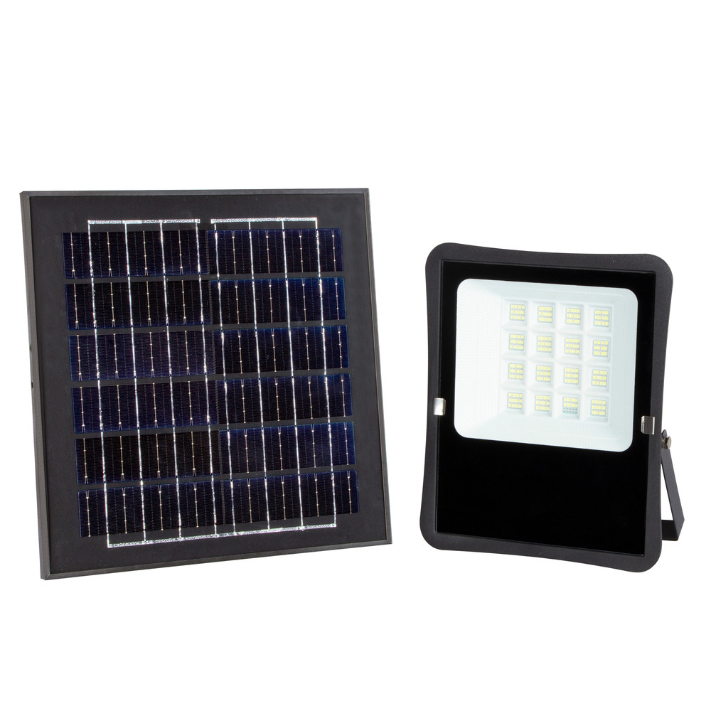 LED smd reflektor napelemmel 6v/20w, 6000K, hideg fehér, 1600 lm, IP65, Optonica, 5432