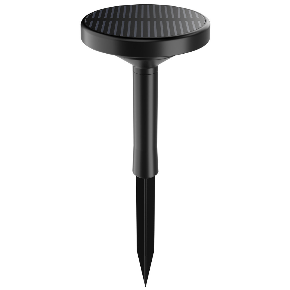 LED napelemes kerti lámpa 1200mah/3.2v 90lm IP65, 1W, RGB, 90 lm, fekete, Optonica, 9359