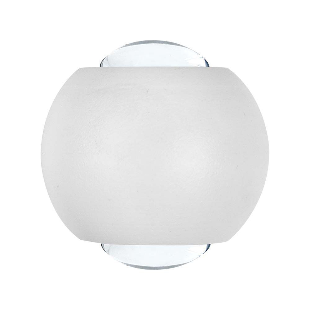 Kültéri LED fali lámpa kétiriányú, 2w, 4000K, természetes fehér, 200lm, 60°, fehér, CRI>80, IP54, V-TAC, 10587