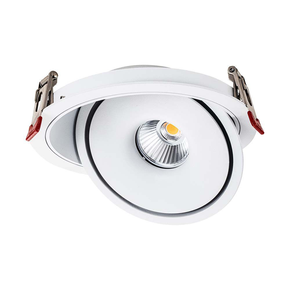 Süllyeszthető COB LED mélysugárzó lámpa állítható, 28w, CCT, 2500lm, 25°, fehér, CRI>90, V-TAC, 10583