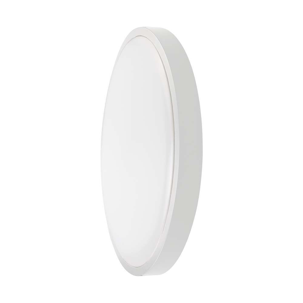 Fürdőszobai LED mennyezeti lámpa Kerek, 18w, 4000K, természetes fehér, 1830lm, 120°, fehér, CRI>80, IP44, V-TAC, 76161