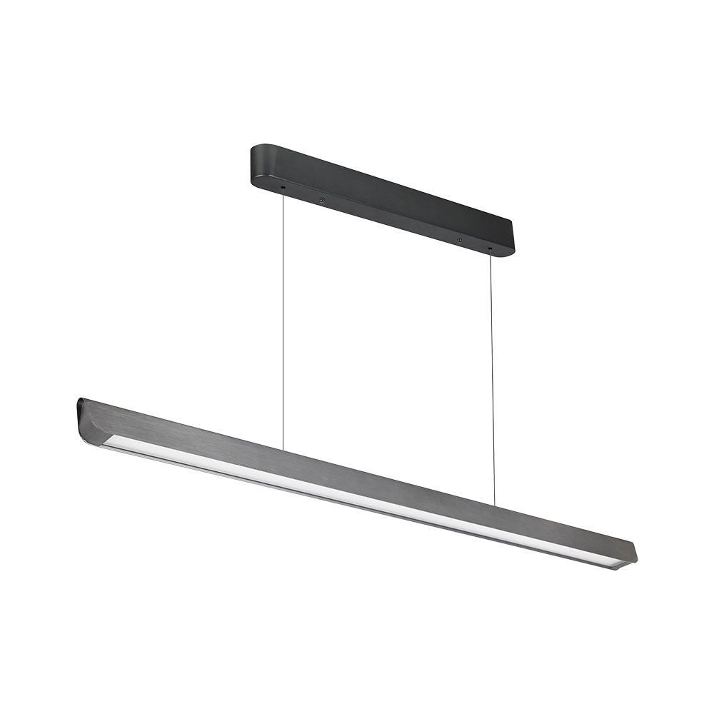 Függesztett lineáris LED lámpatest állítható magassággal, 36w, CCT, 2880lm, 100°, matt szürke, CRI>80, 1227mm, V-TAC, 23347