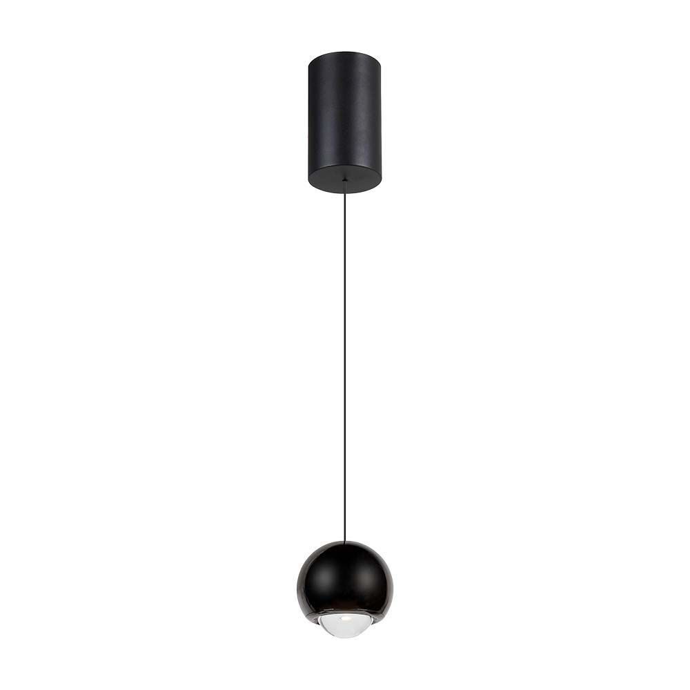 LED függőlámpák ernyővel, 5w, 3000K, meleg fehér, 500lm, 60°, fekete, CRI>80, V-TAC, 10341