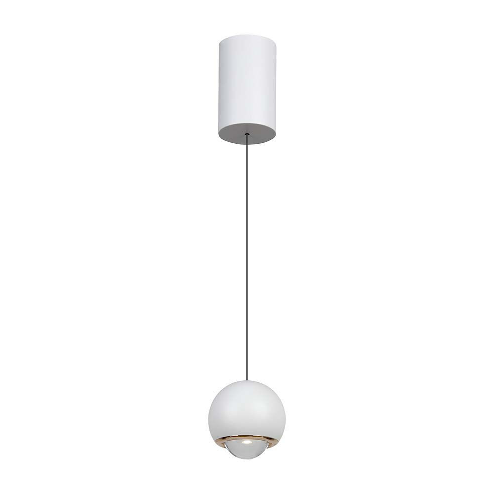 LED függőlámpák ernyővel, 5w, 3000K, meleg fehér, 500lm, 60°, fehér, CRI>80, V-TAC, 10342
