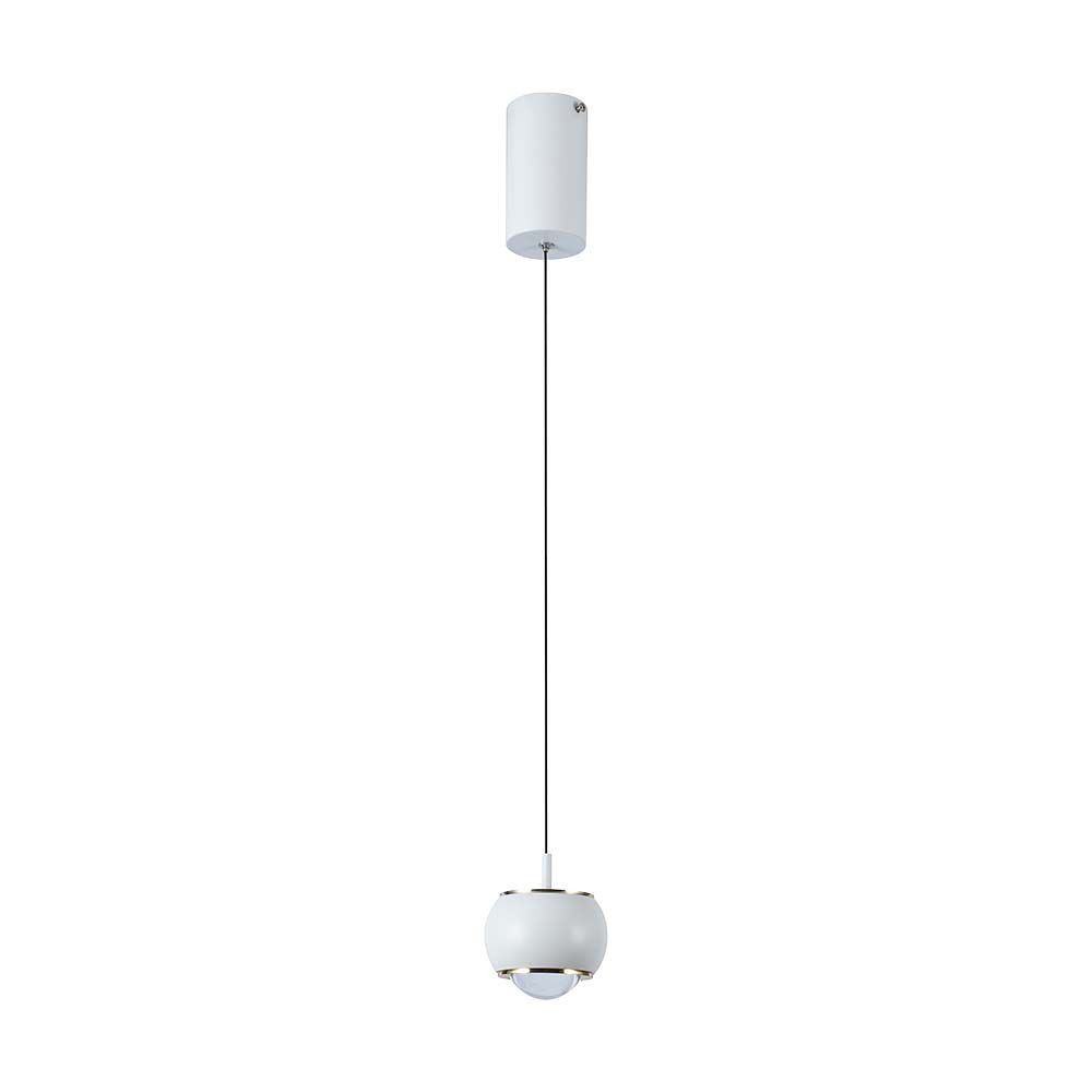 Designer függeszték, 9w, 3000K, meleg fehér, 1000lm, 120°, fehér, CRI>80, V-TAC, 10080