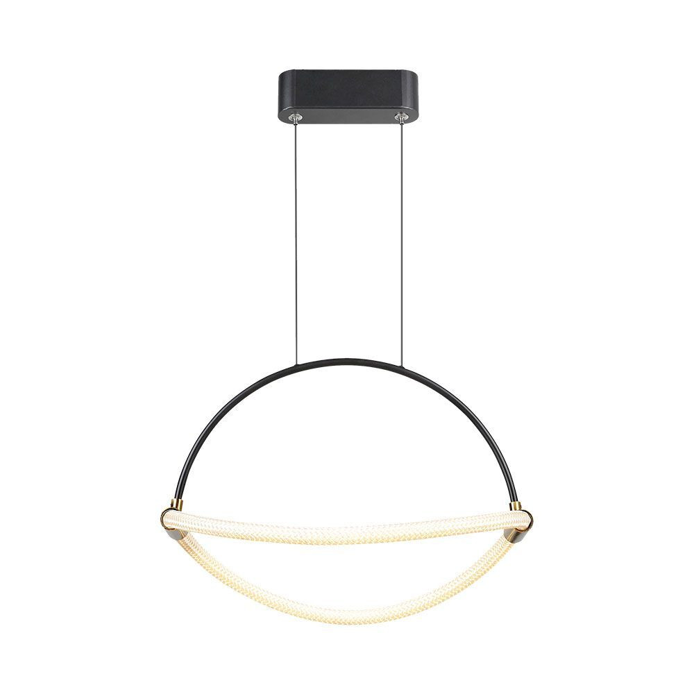 Designer függeszték, 12w, 3000K, meleg fehér, 1440lm, 120°, fekete, CRI>80, V-TAC, 23434