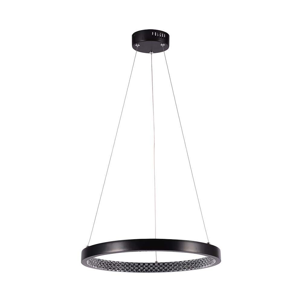 Designer függeszték, 19w, 3000K, meleg fehér, 2160lm, 120°, fekete, CRI>80, V-TAC, 10052