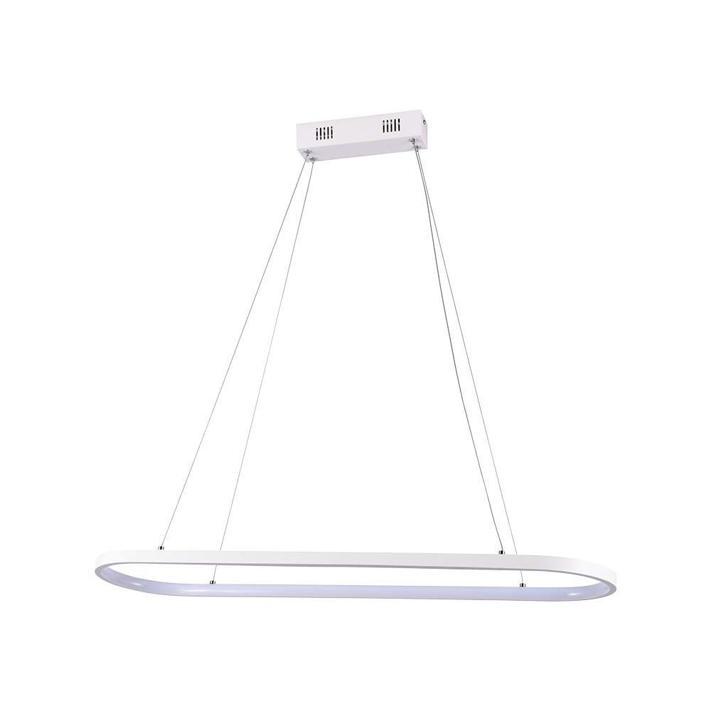 Designer függeszték, 24w, 3000K, meleg fehér, 2760lm, 120°, fehér, CRI>80, V-TAC, 10056
