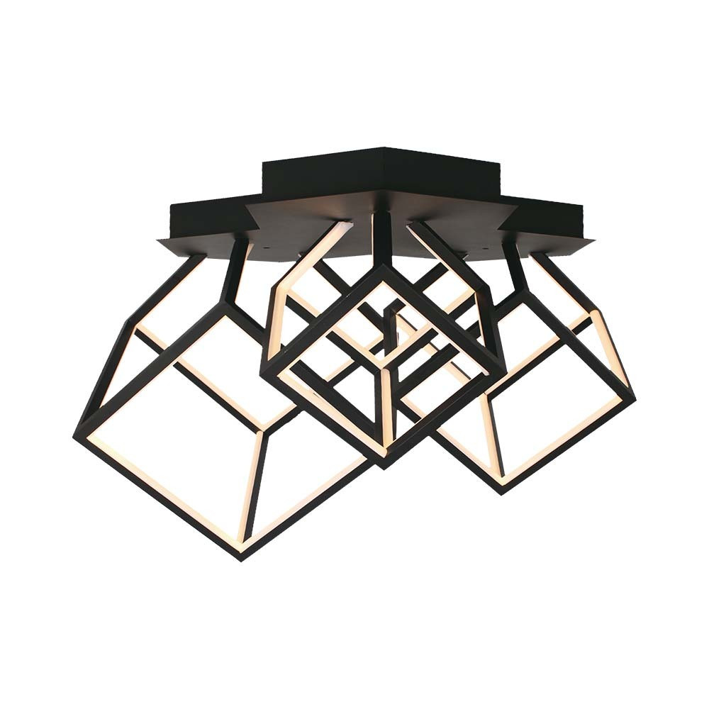 Designer függeszték, 46w, 3000K, meleg fehér, 4900lm, fekete, CRI>80, dimmelhető, V-TAC, 15342