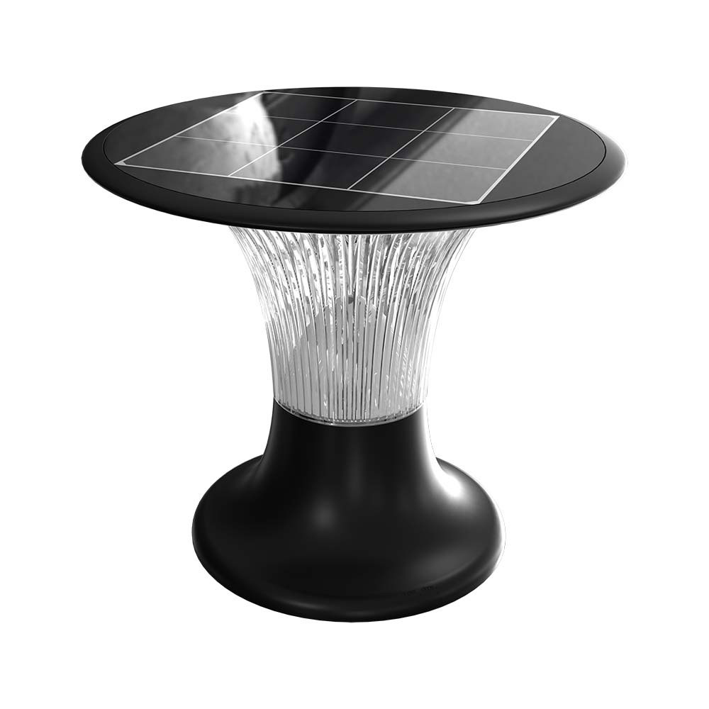 Szolár LED kerti állólámpa mozgásérzékelővel, 15w, 6000K, hideg fehér, 2200lm, fekete, IP65, V-TAC, 23005