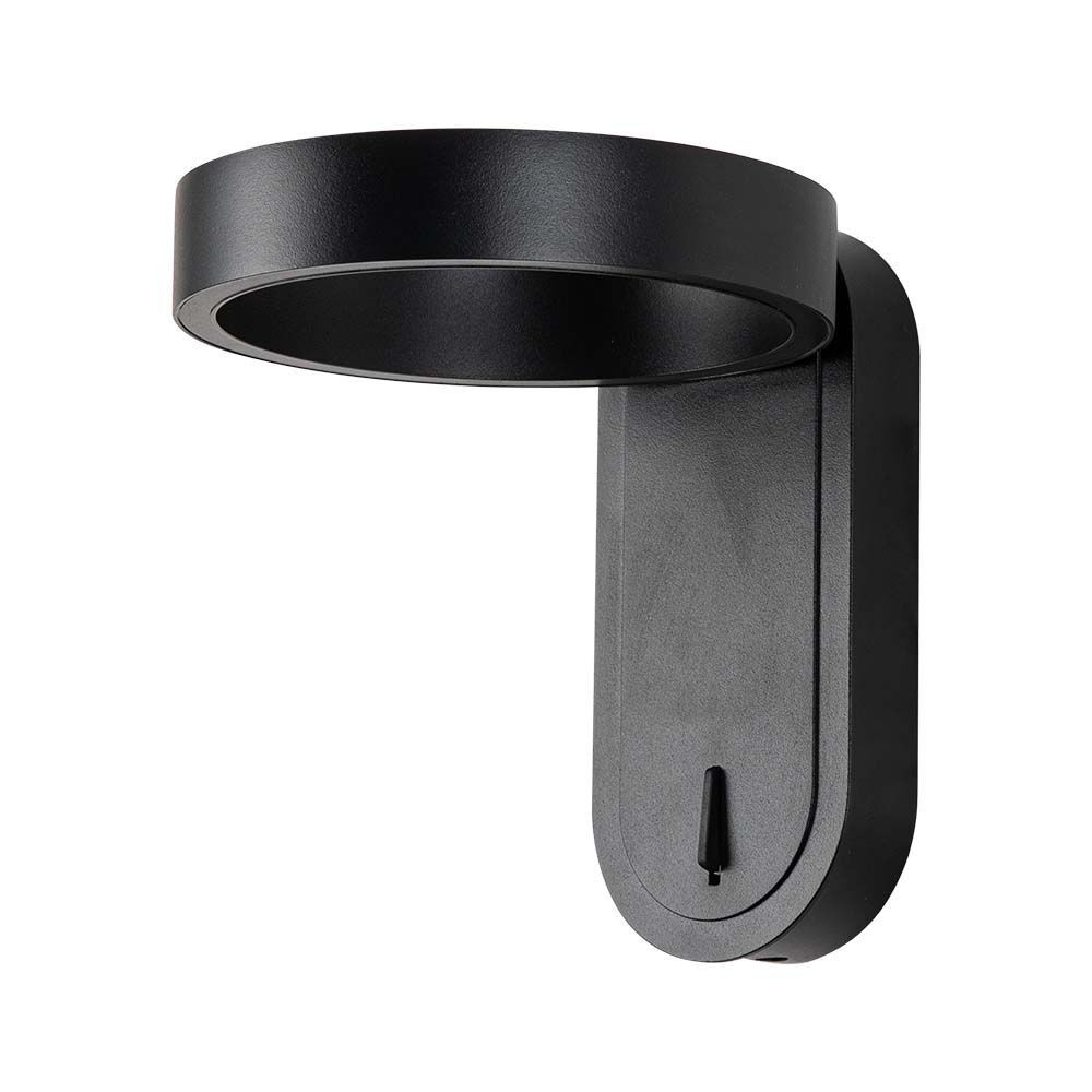 LED fali lámpa forgatható, 5w, 3000K, meleg fehér, 600lm, 120°, fekete, CRI>90, V-TAC, 10448