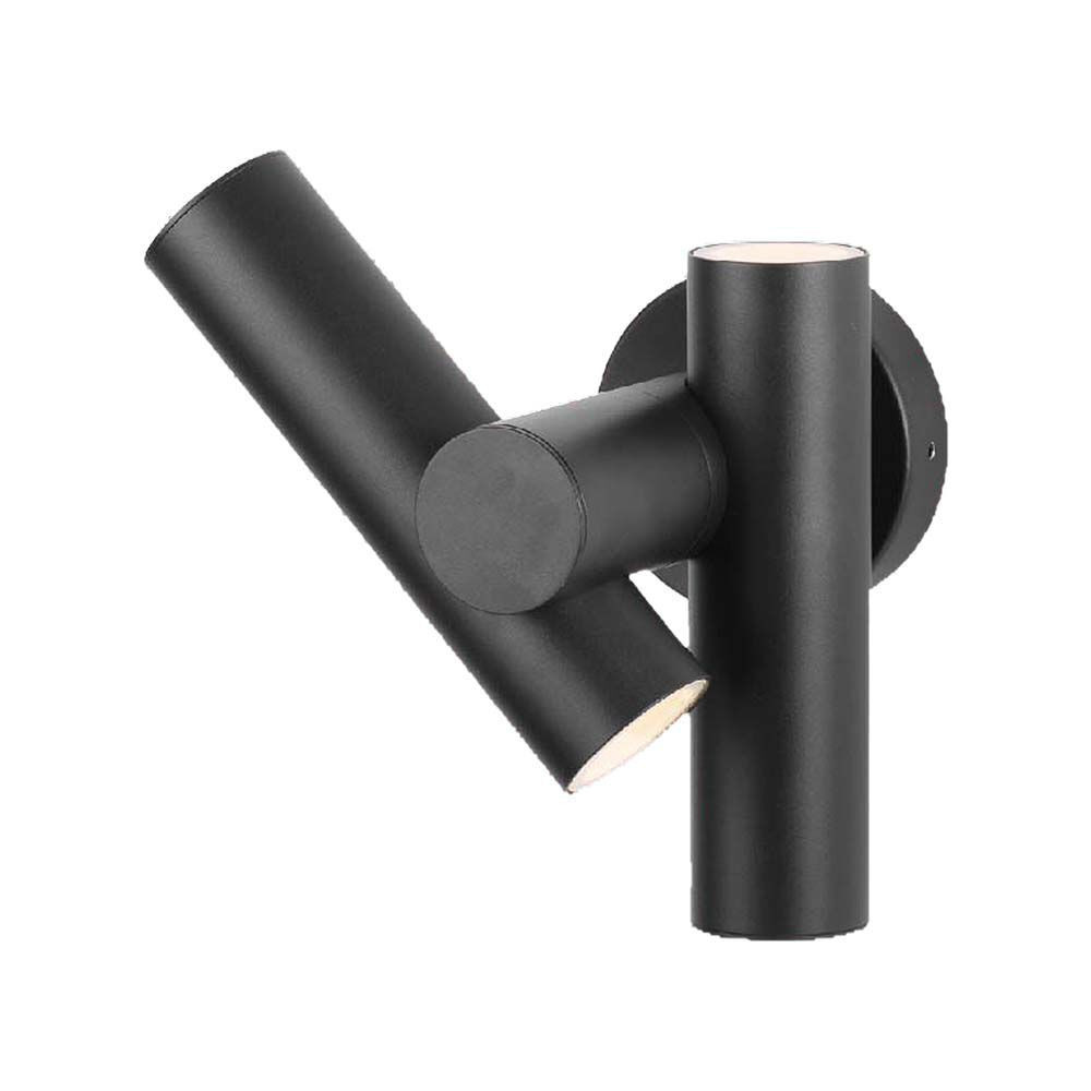 Kültéri fali lámpa, 6w, 4000K, természetes fehér, 620lm, 90°, fekete, IP44, V-TAC, 23049