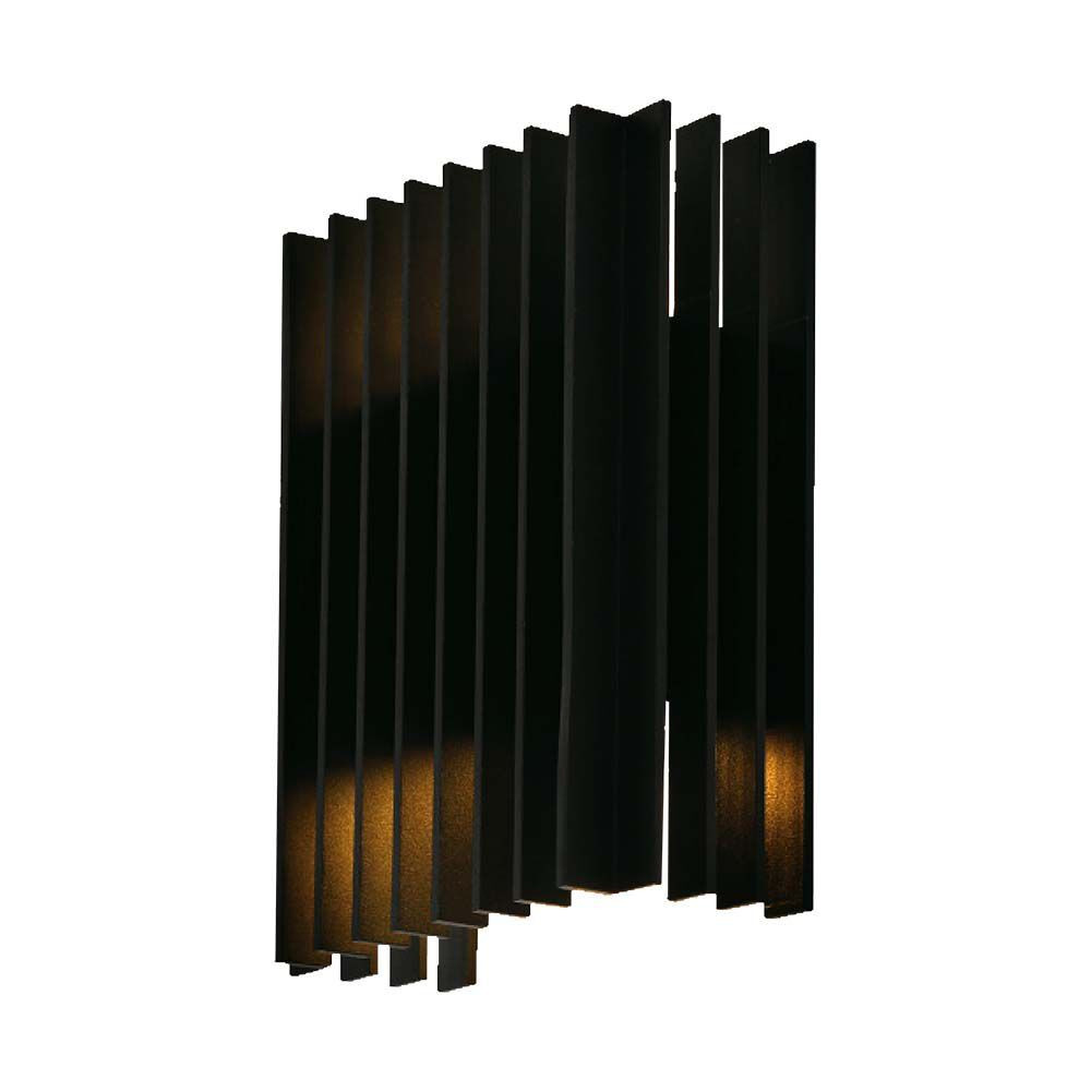 Kültéri LED fali lámpa kétiriányú, 12w, 4000K, természetes fehér, 1250lm, 340°, fekete, CRI>80, IP65, V-TAC, 10560